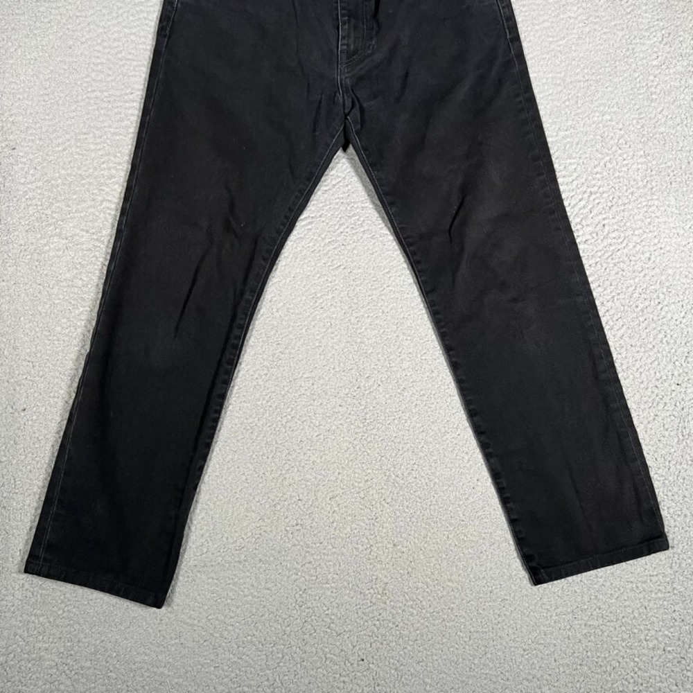 424 on Fairfax Jeans Mens 32x27 Black Slim Straight‎ Denim Casual Preppy Cotton - Picture 3 of 12